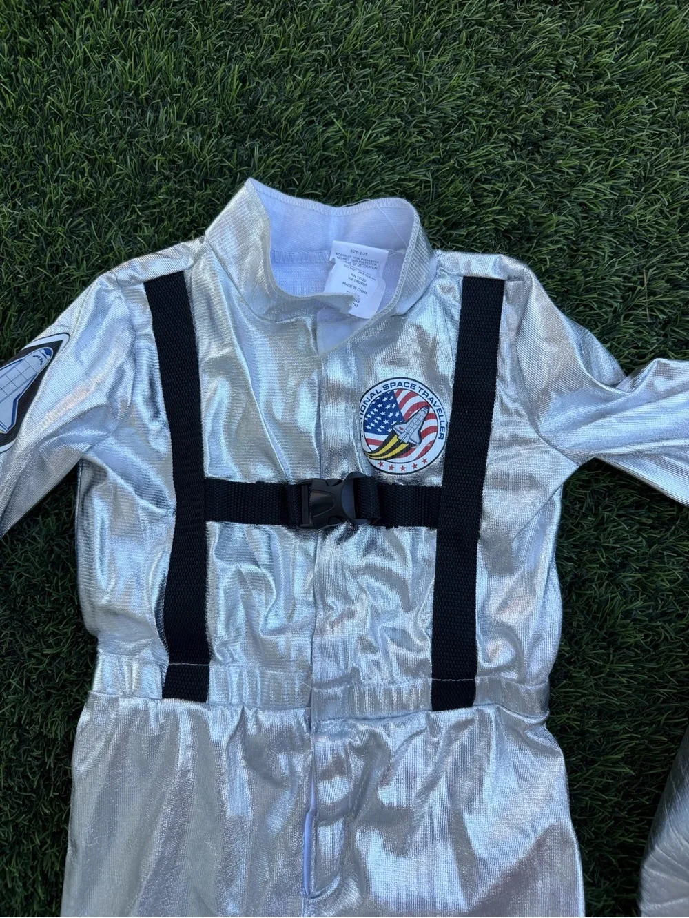 Target Silver Kids Astronaut Costume with Blue Accents - Picture 3 of 4